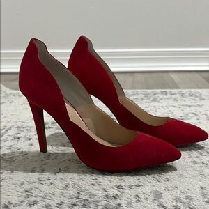 Velvet Red Women's Heels